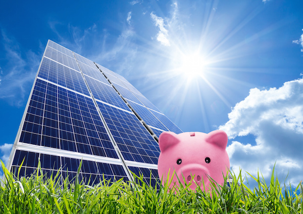 saving concept with photovoltaic