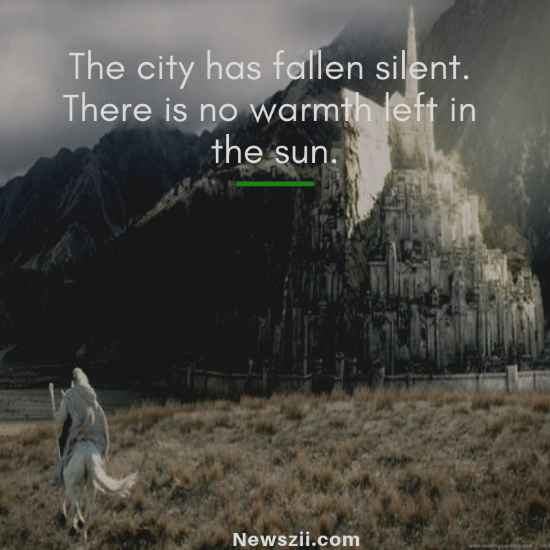 The city has fallen silent.