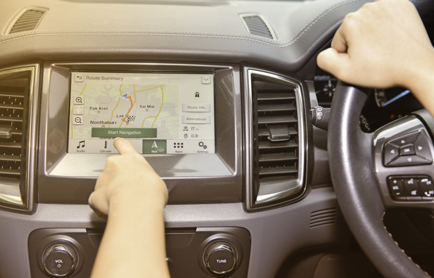 Driving Along GPS Navigation System