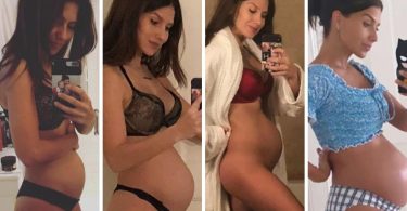 Pregnant Lingerie Selfie Of Hilaria Baldwin