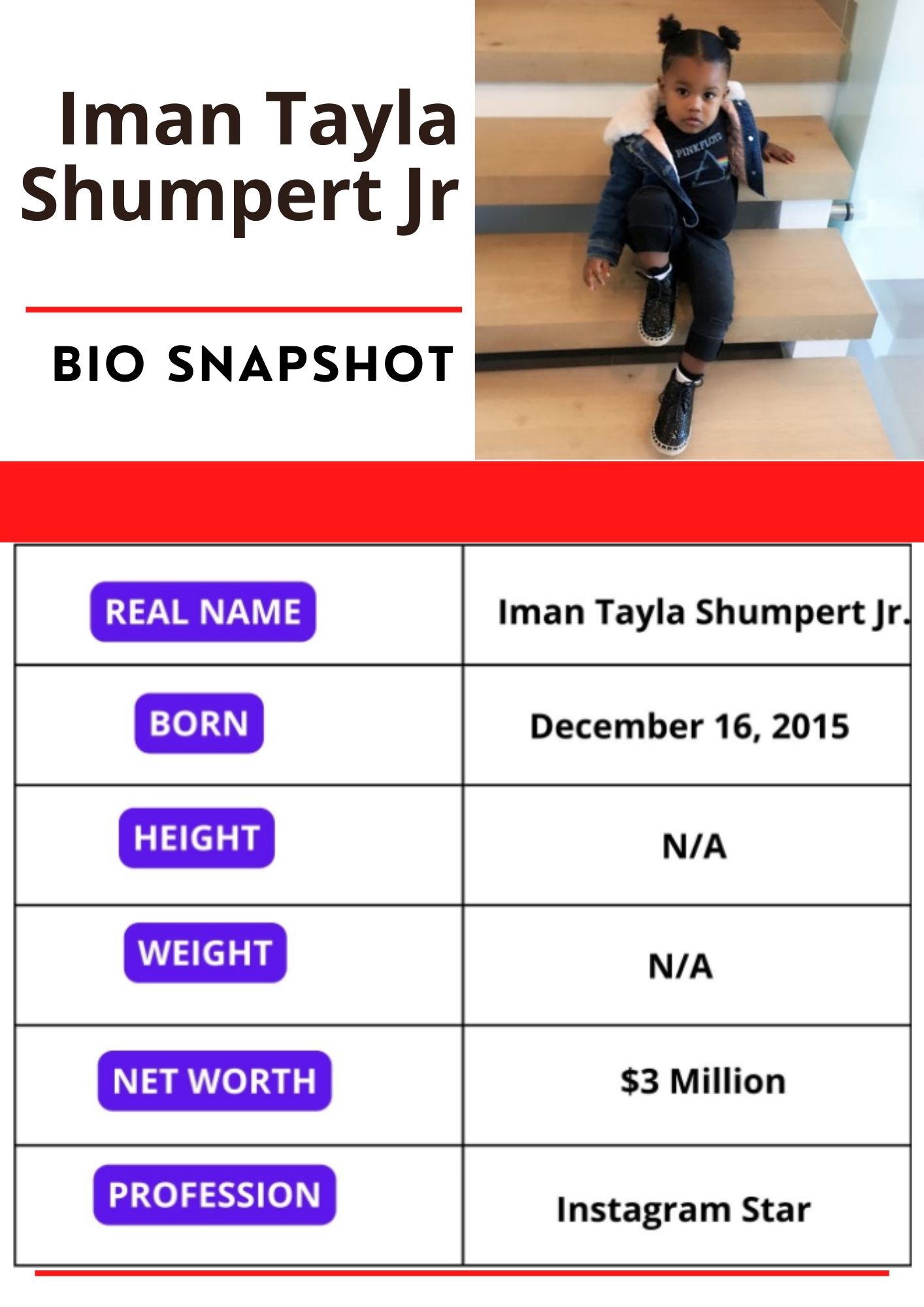Iman Tayla Shumpert Jr BIO SNAPSHOT 2024