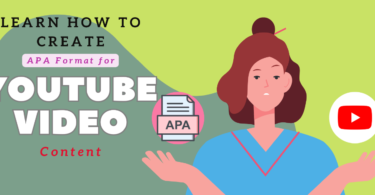 How To Create APA Format For YouTube Video Content