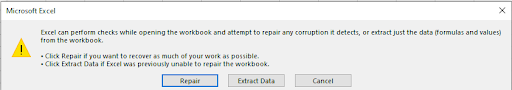 corrupt excel files