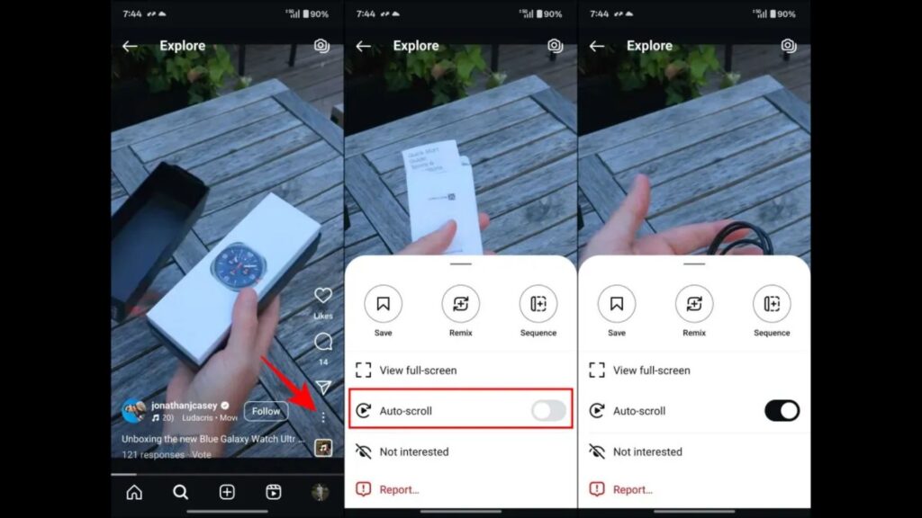 Auto Scroll option