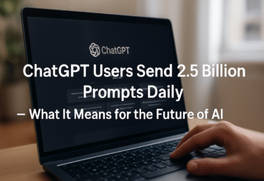 ChatGPT users send 2.5 billion prompts daily, revealing how generative AI is redefining tasks, communication, and digital workflows. Explore its broader impact on AI development.