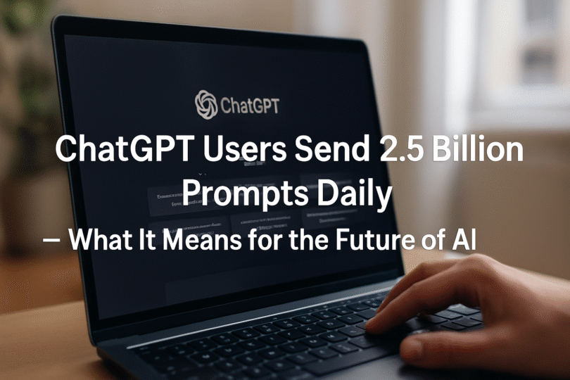 ChatGPT users send 2.5 billion prompts daily, revealing how generative AI is redefining tasks, communication, and digital workflows. Explore its broader impact on AI development.