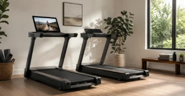 Lineup of the best home treadmills for 2026 in a bright home gym