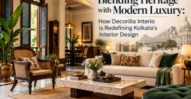 Blending Kolkata heritage architecture with modern luxury interior design by Decorilla Interio